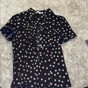 Polka dot button up